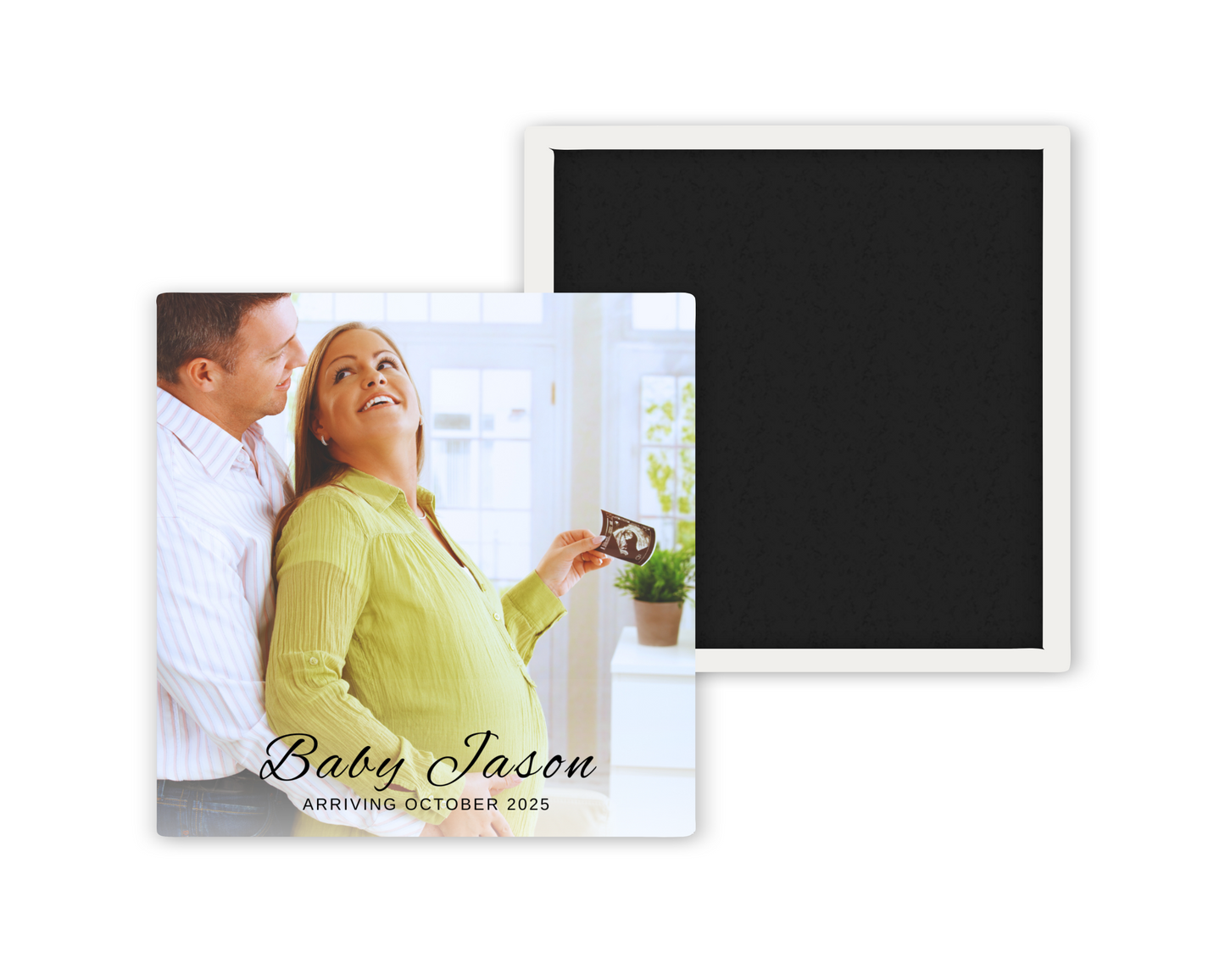 Baby Announcement Custom Photo Magnet