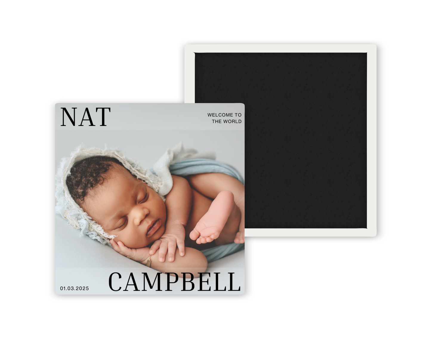 Birth Announcement Photo Magnet