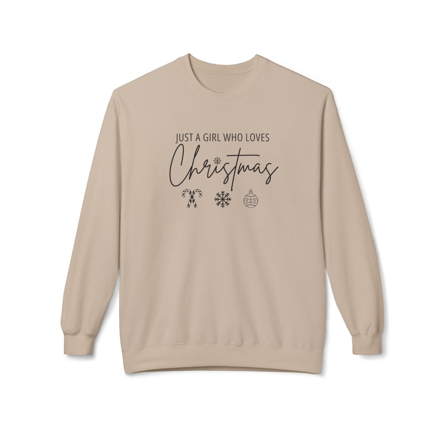 A Girl Who Loves Christmas | Softstyle Sweatshirt | GM9a