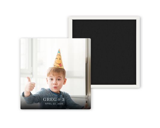 Birthday Photo Magnet