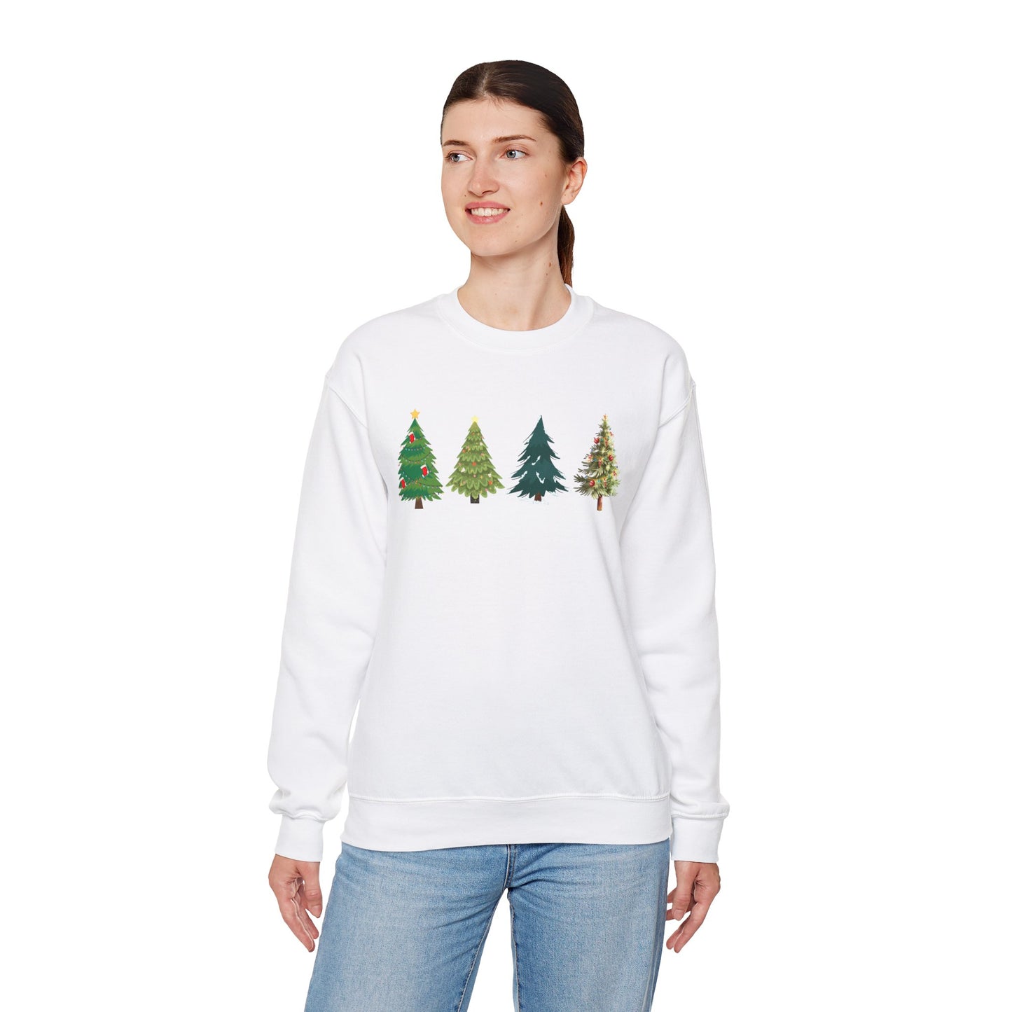 Christmas Unisex Sweatshirt | Christmas Sweater Christmas Crewneck Pullover Christmas Tree Holiday Sweater Winter