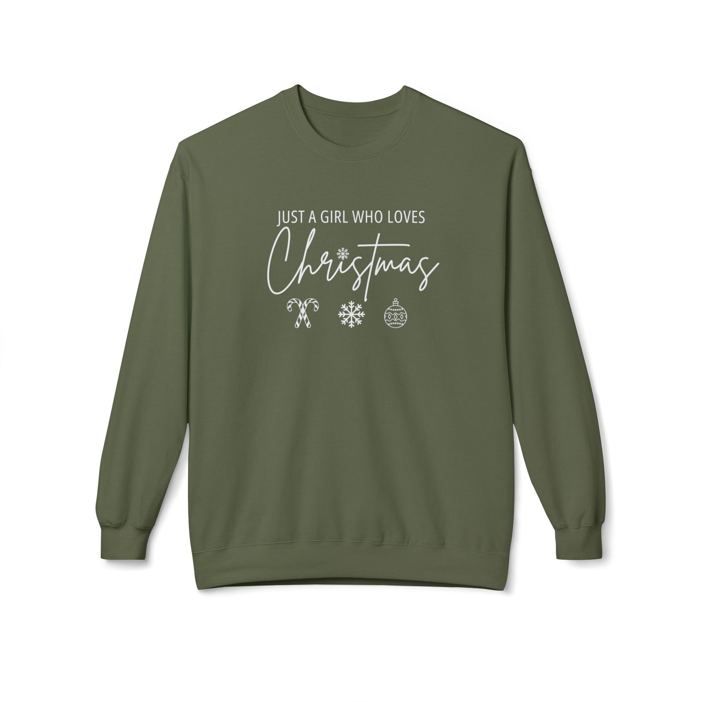 A Girl Who Loves Christmas | Softstyle Sweatshirt | GM9a