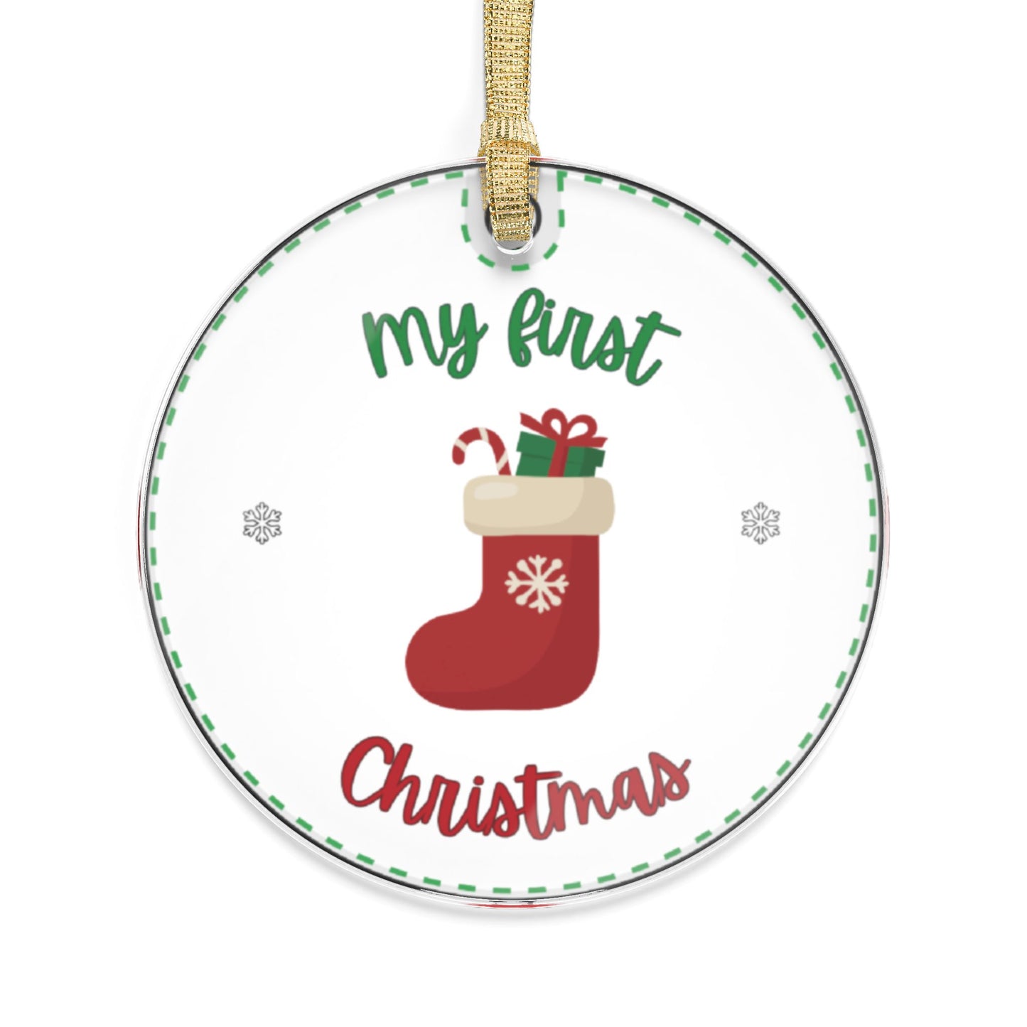 My First Christmas Acrylic Ornament