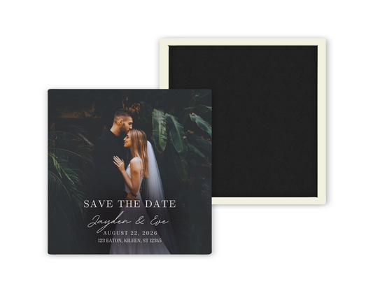 Save The Date Custom Photo Magnet