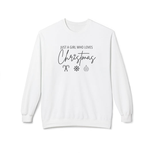 A Girl Who Loves Christmas | Softstyle Sweatshirt | GM9a