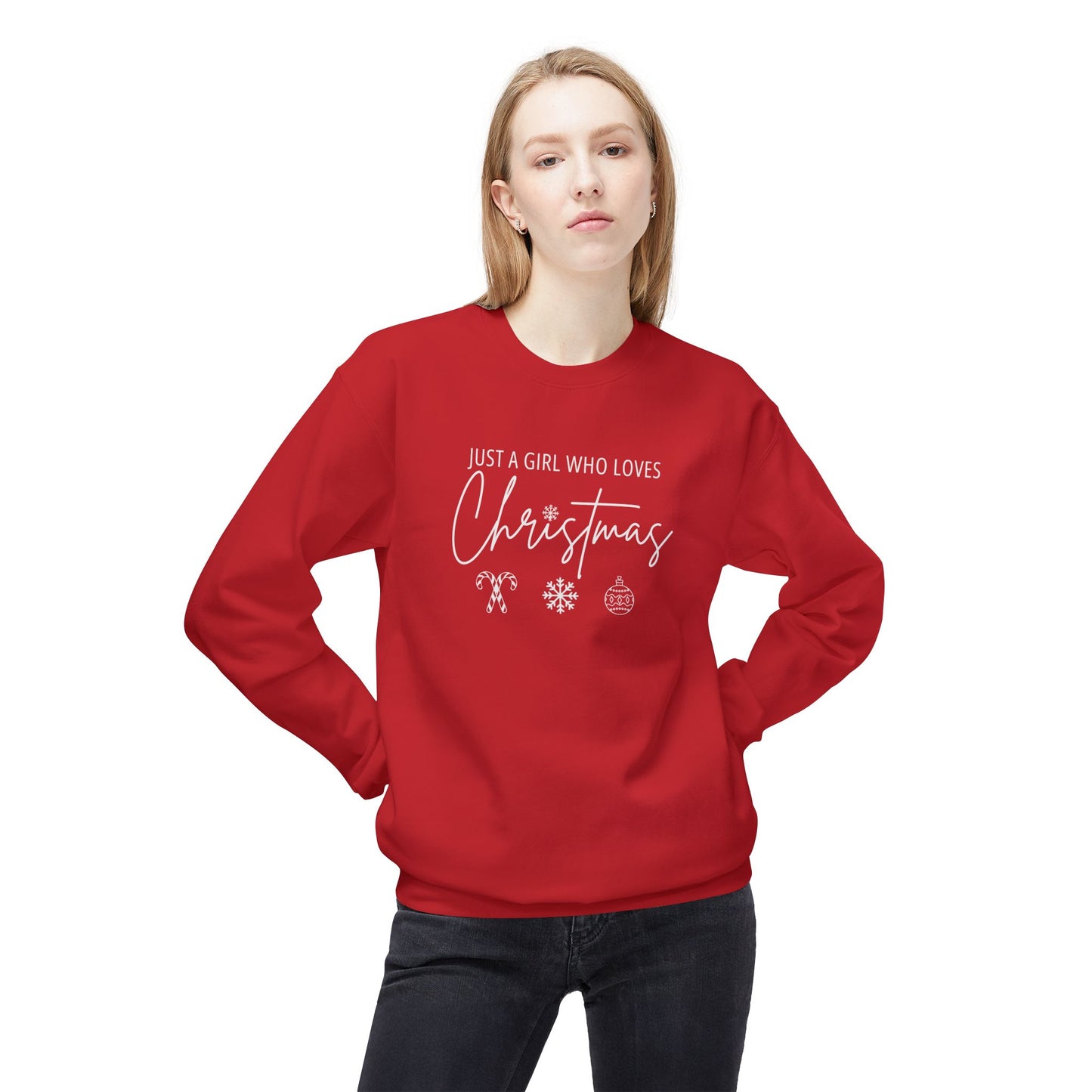 A Girl Who Loves Christmas | Softstyle Sweatshirt | GM9a