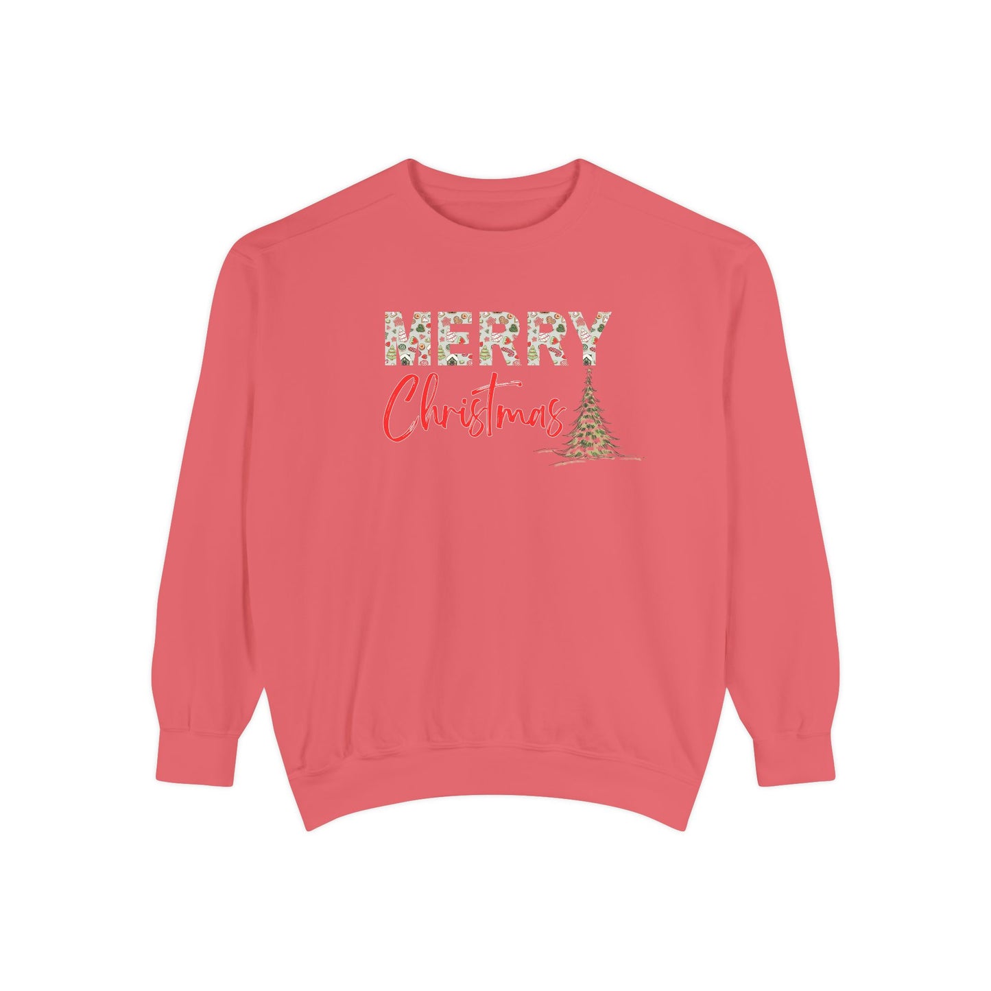 Merry Christmas Sweatshirt | Dyed Sweatshirt | GM08