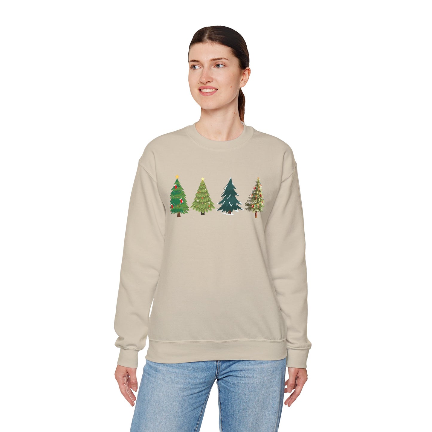 Christmas Unisex Sweatshirt | Christmas Sweater Christmas Crewneck Pullover Christmas Tree Holiday Sweater Winter