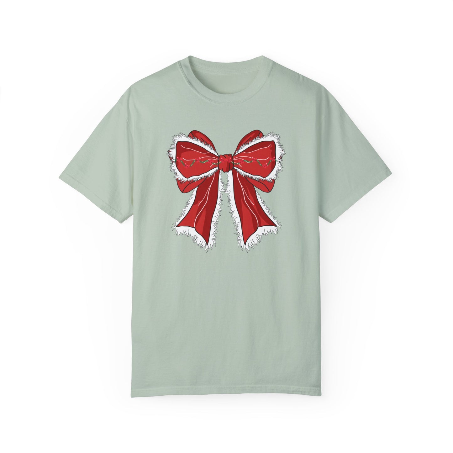 Christmas Bow Holiday Tee | Women's Holiday Tshirt | GM49