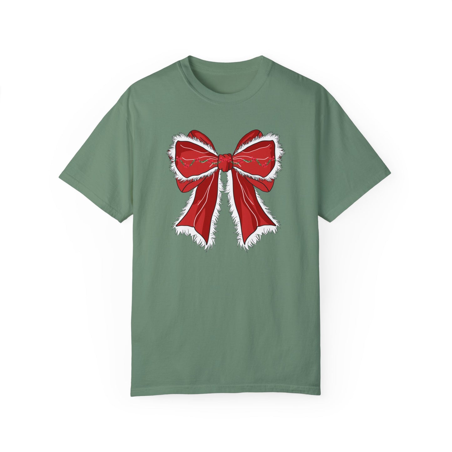 Christmas Bow Holiday Tee | Women's Holiday Tshirt | GM49