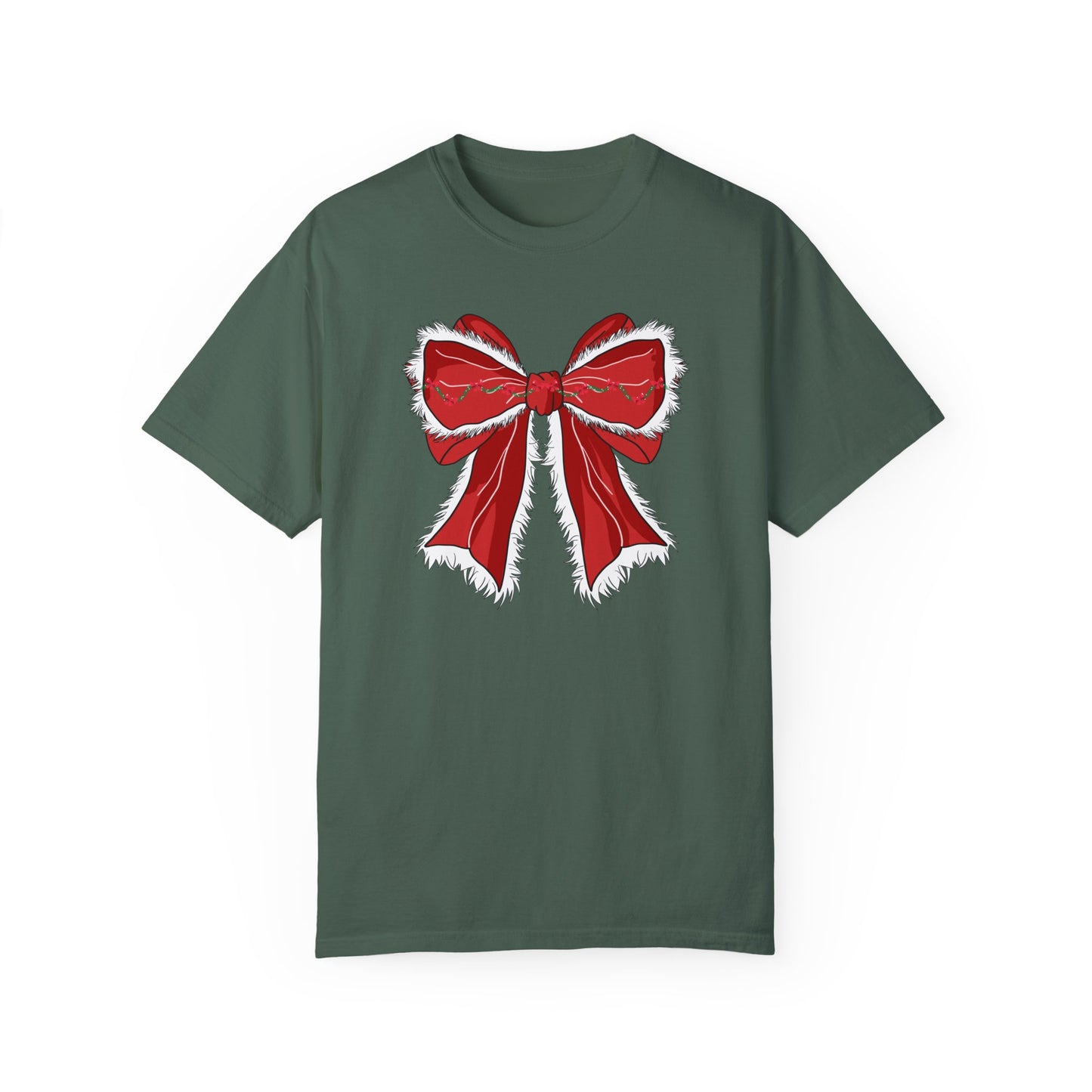 Christmas Bow Holiday Tee | Women's Holiday Tshirt | GM49