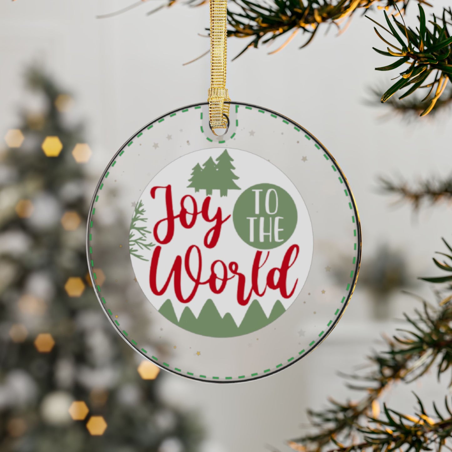 Joy To The World Acrylic Ornament