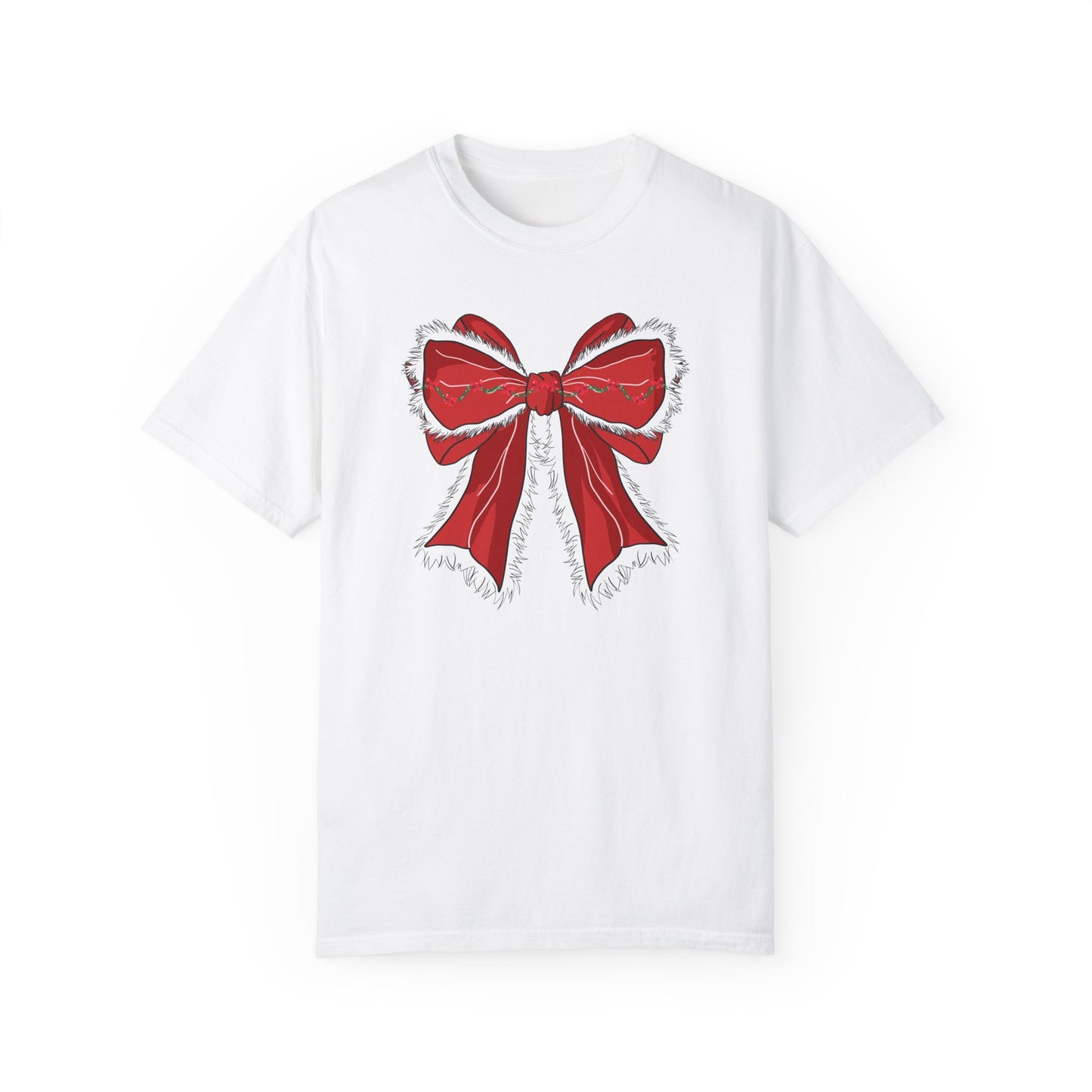 Christmas Bow Holiday Tee | Women's Holiday Tshirt | GM49