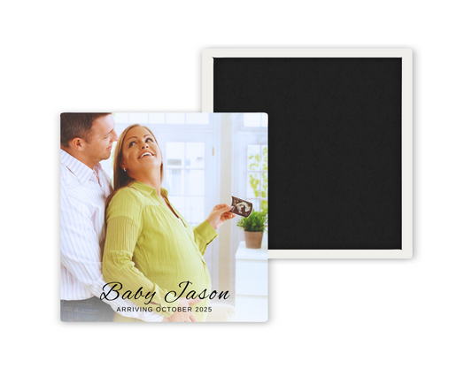 Baby Announcement Custom Photo Magnet