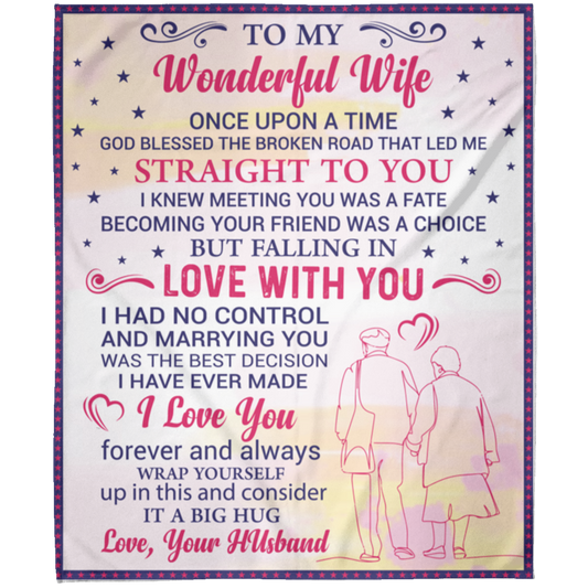 To My Wonderful Wife | FLM Arctic Fleece Blanket 50x60 | GM46