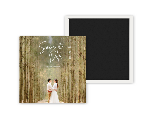 Save The Date Custom Photo Magnet