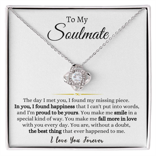 To My Soulmate Luxury Giftset | Love Knot Necklace | GM101