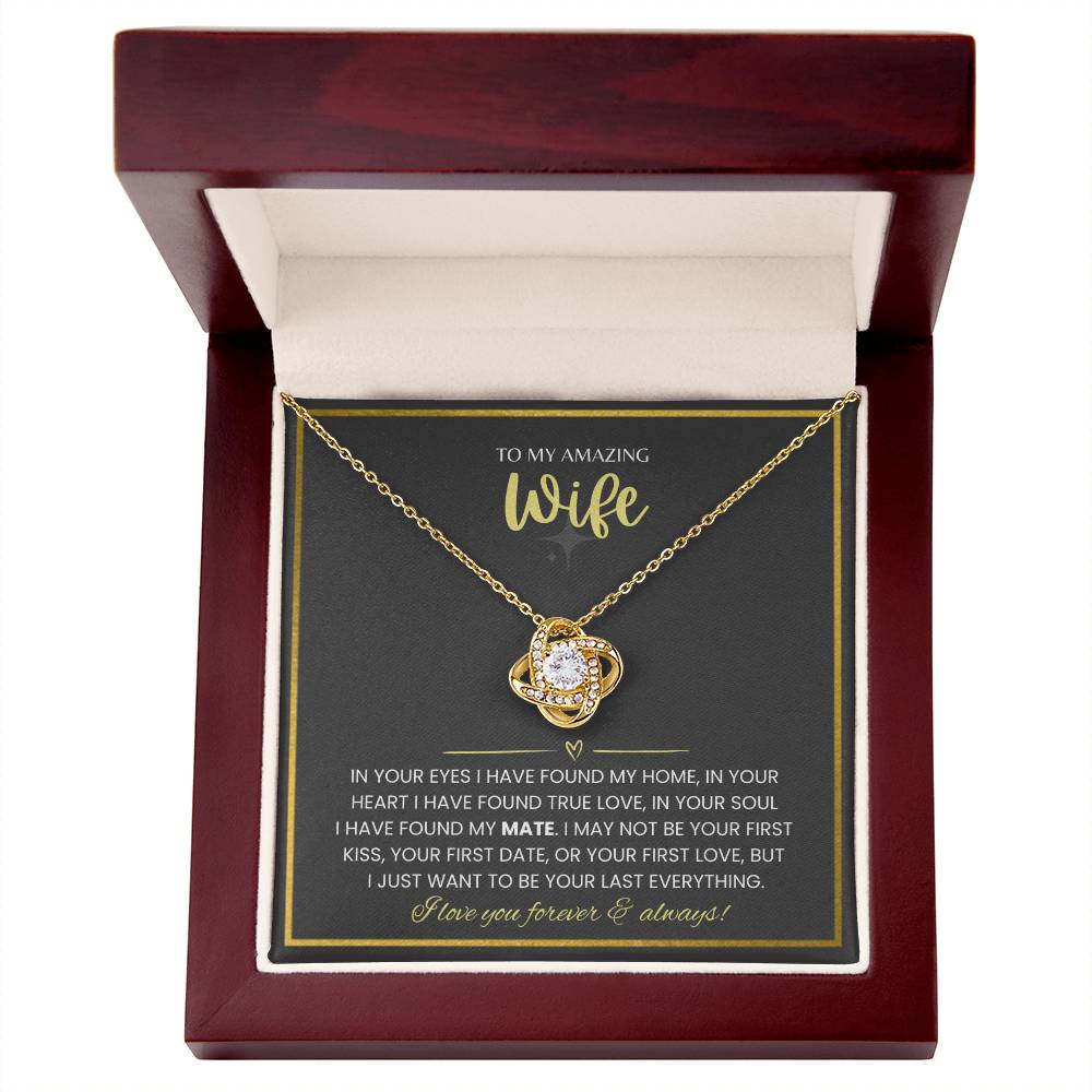 To My Amazing Wife Luxury Giftset | Love Knot Necklace | GM54