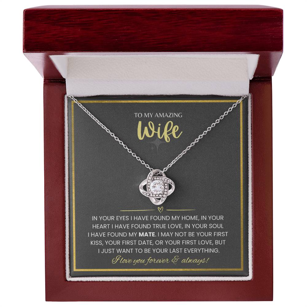 To My Amazing Wife Luxury Giftset | Love Knot Necklace | GM54