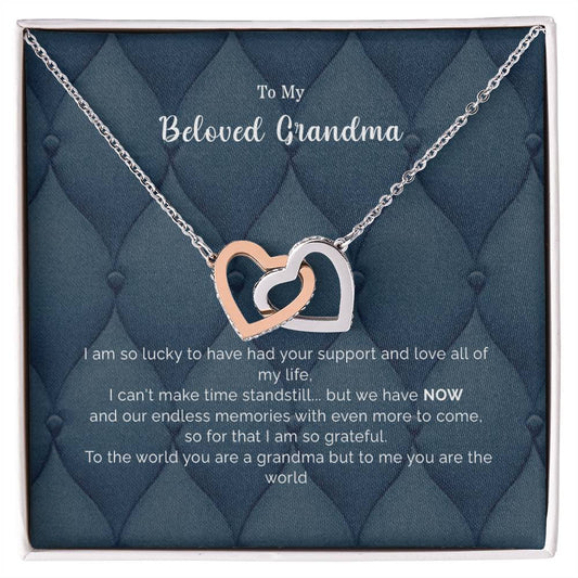 To My Beloved Grandma | Interlocking Hearts Luxury Giftset | GM1