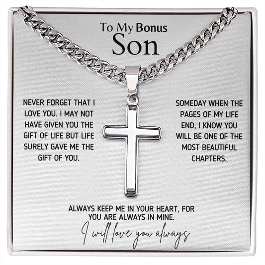 To My Bonus Son Necklace | Luxury Giftset | GM47