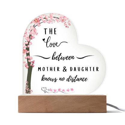 Mum & Daughter Love | Heart Acrylic Plaque | GM29