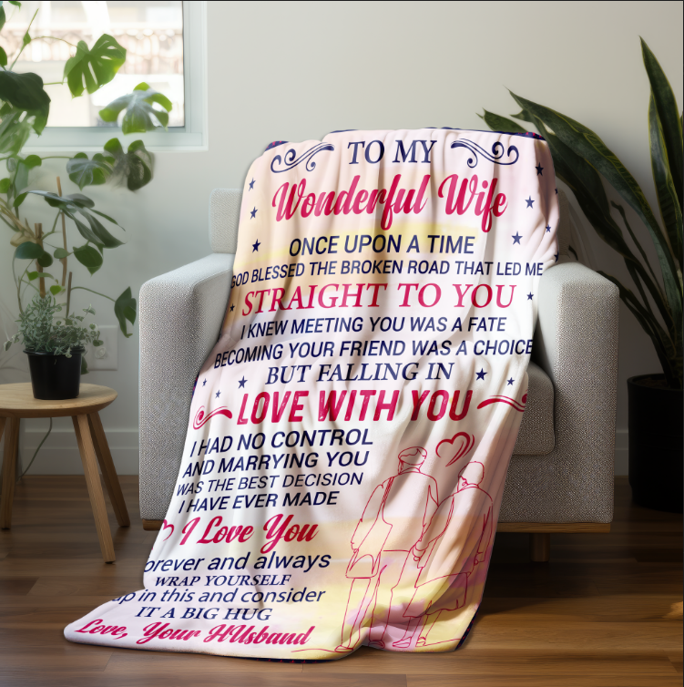 To My Wonderful Wife | FLM Arctic Fleece Blanket 50x60 | GM46